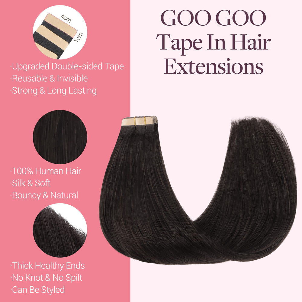 GOO GOO skin-weft seamless extensions for discreet attachment