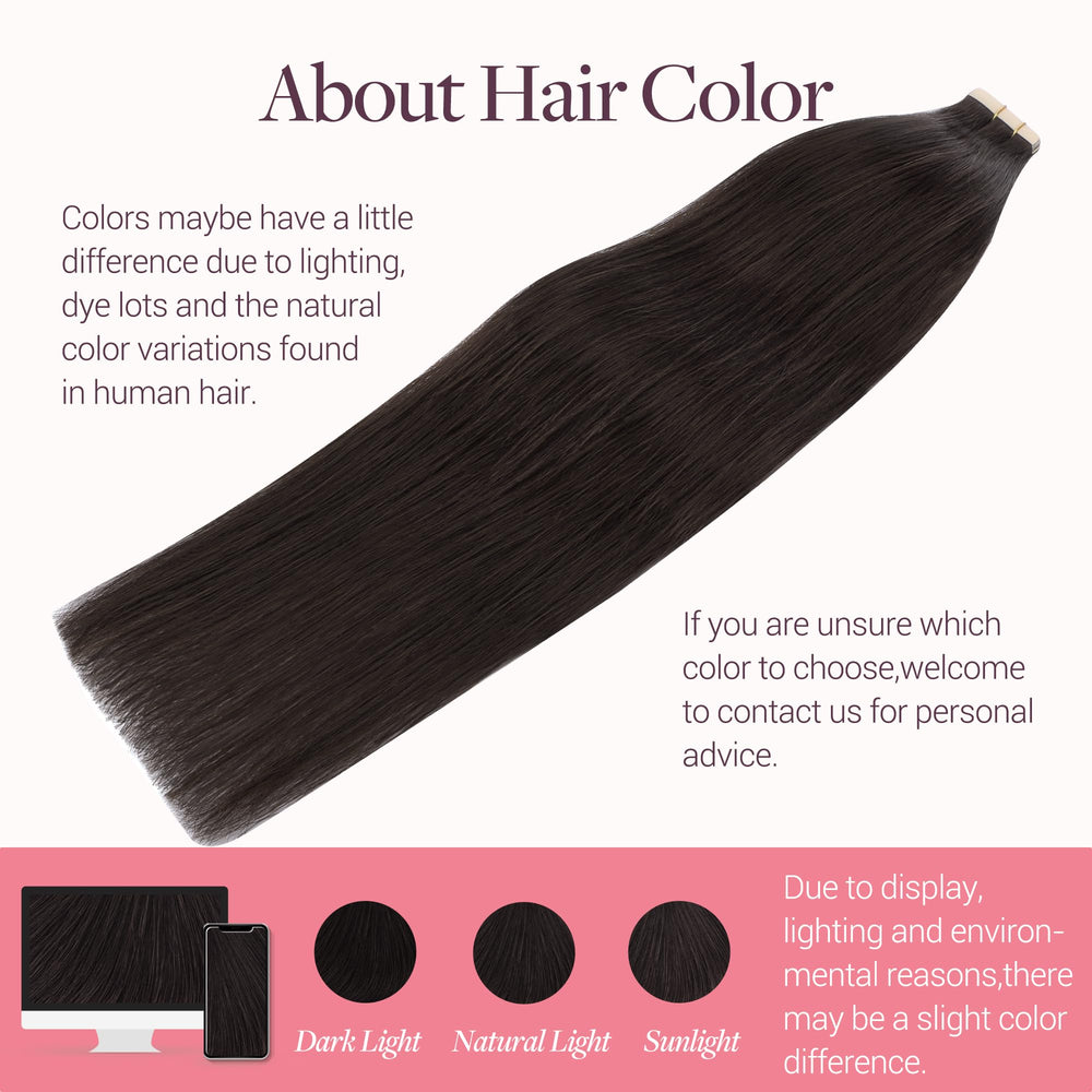 GOO GOO extensions with thick ends for fuller, balanced hair