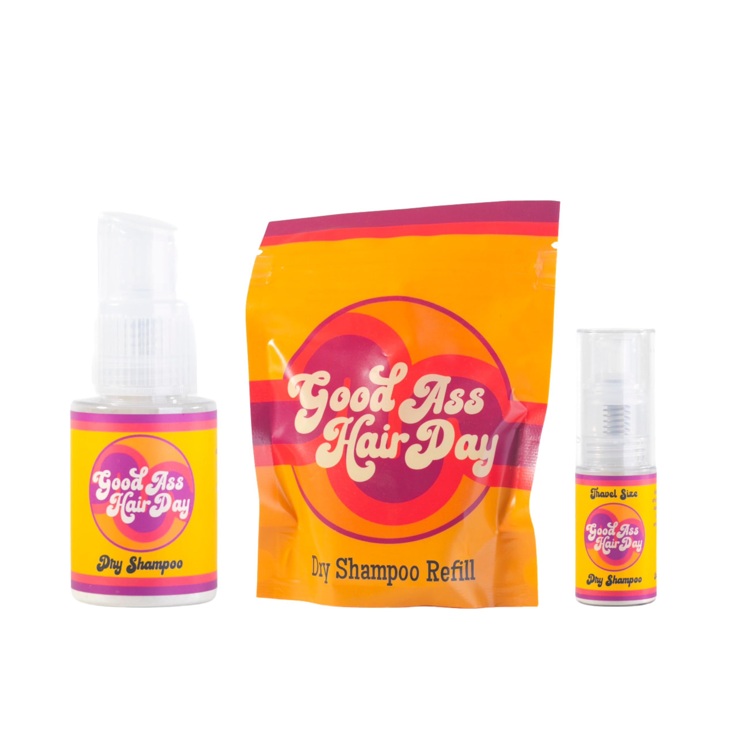 Good A- Hair Day Dry Shampoo OG Vanilla envase portátil, ideal para viaje.