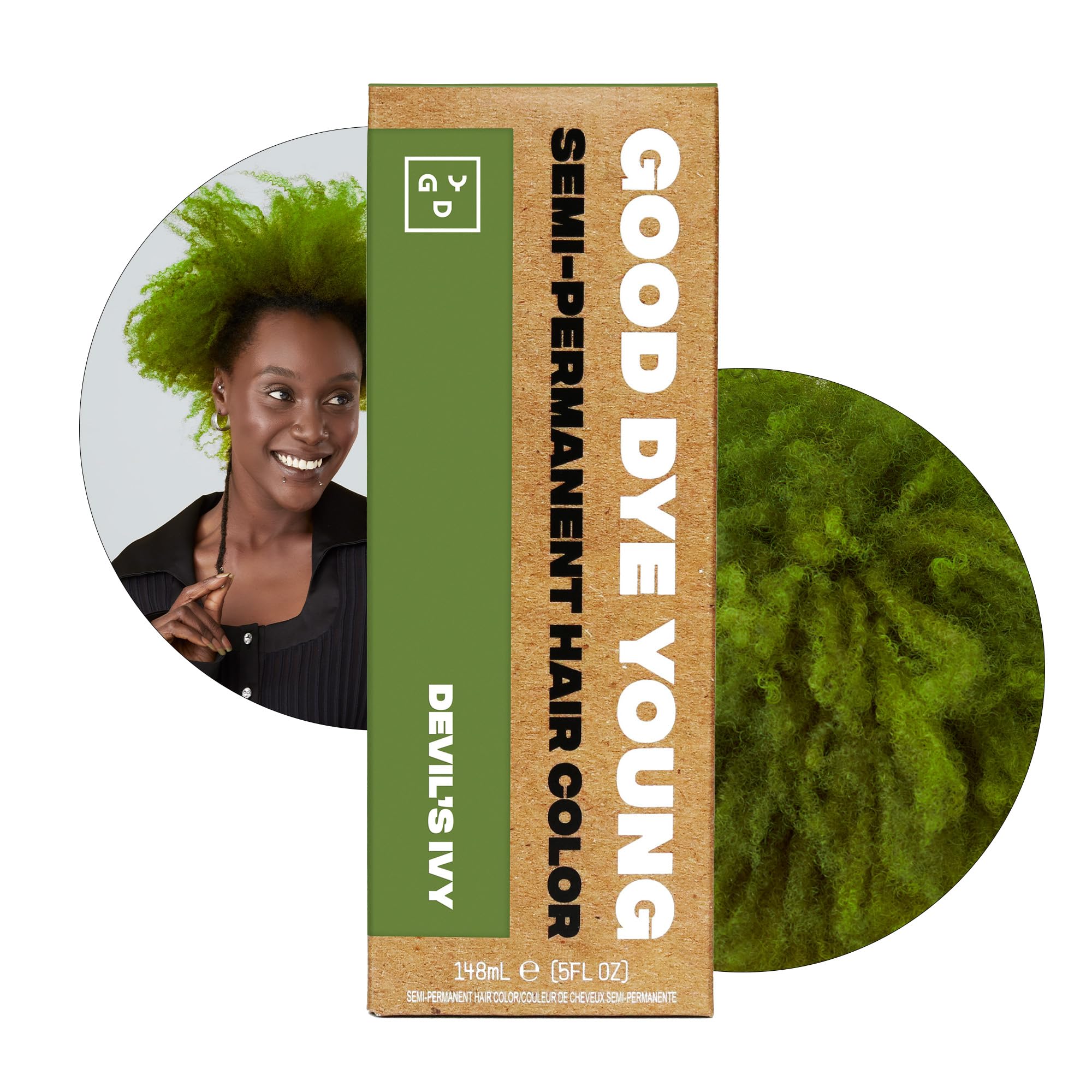 Good Dye Young Devils Ivy green dye bottle for vibrant vegan color