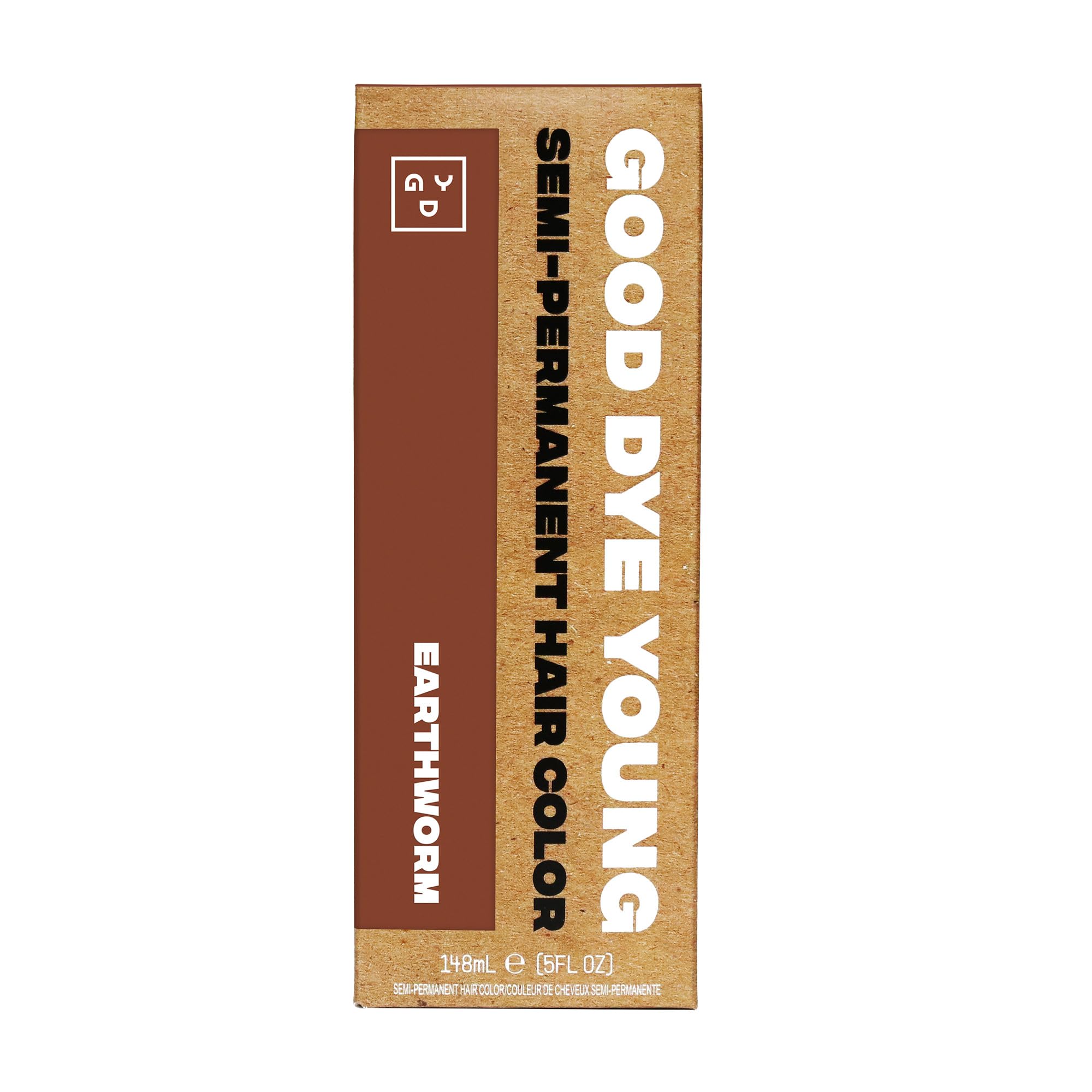 Good Dye Young Earthworm bottle closeup showing vibrant semi permanent color with conditioning