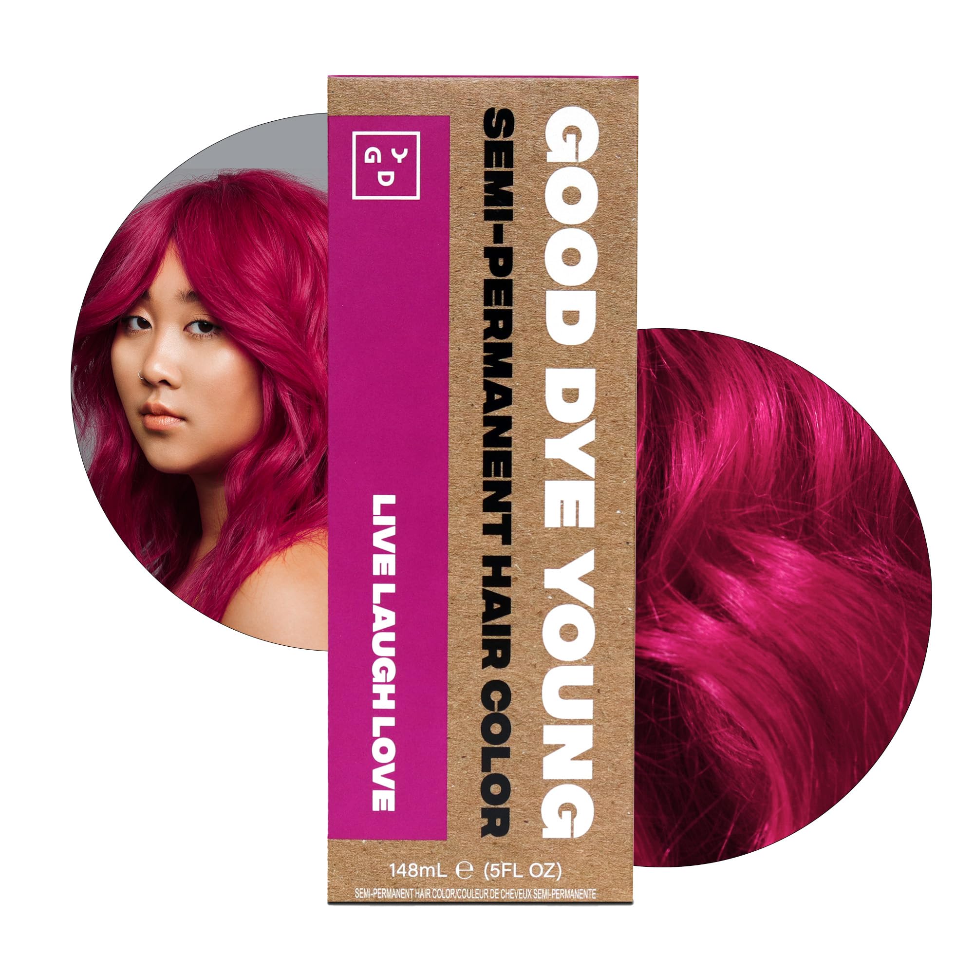Good Dye Young magenta pink dye tube showing vibrant pigment for bold color