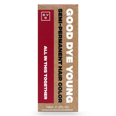 Good Dye Young red semi-permanent color bottle for vibrant shade lasting up to 24 washes.