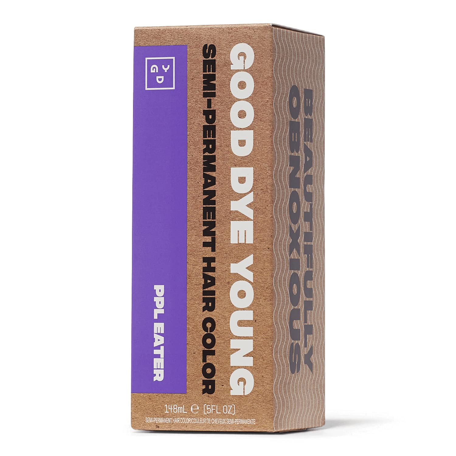 Good Dye Young purple color bottle showing vibrant, conditioning semi-permanent shade