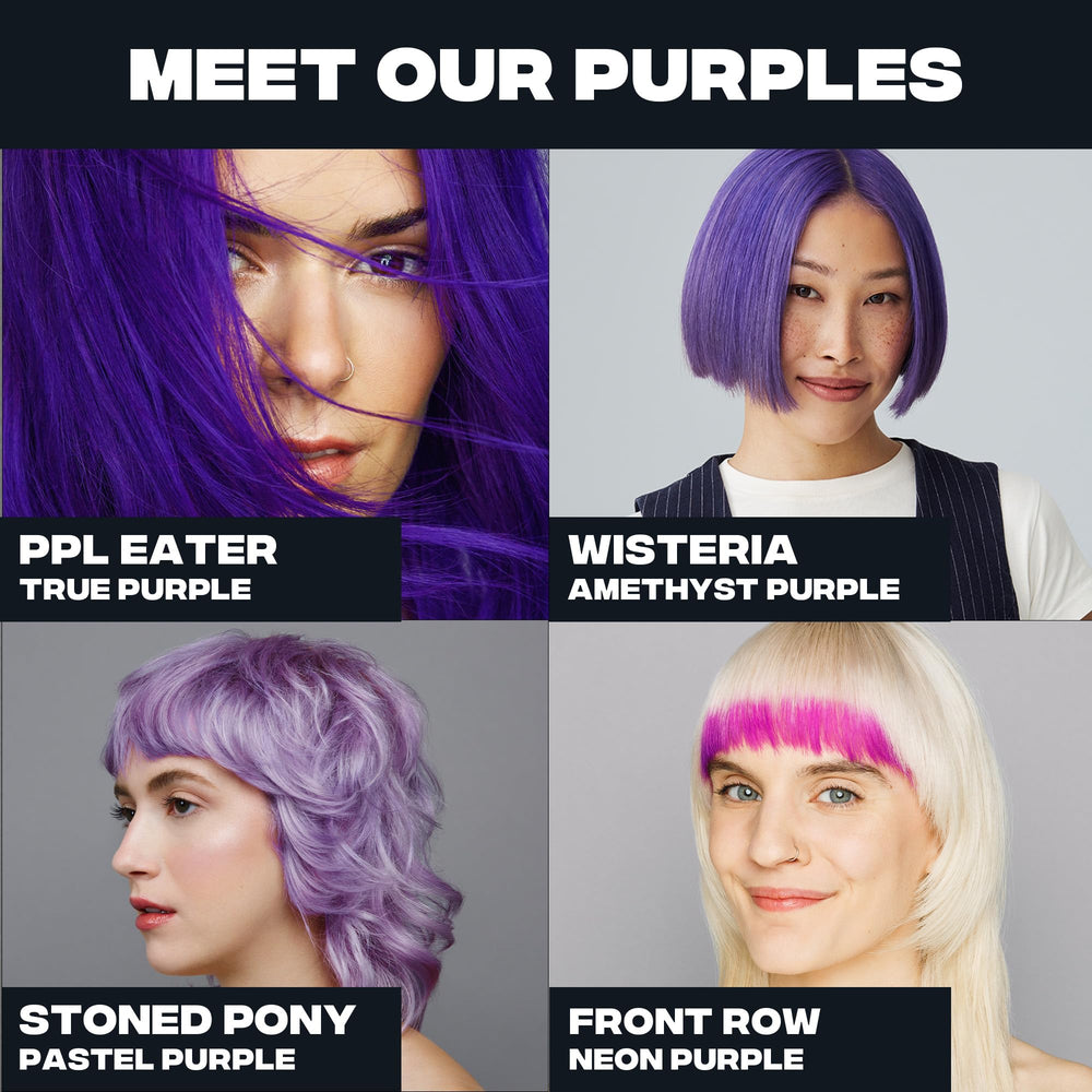 Good Dye Young Stoned Pony color swatch reveals vibrant purple shade.