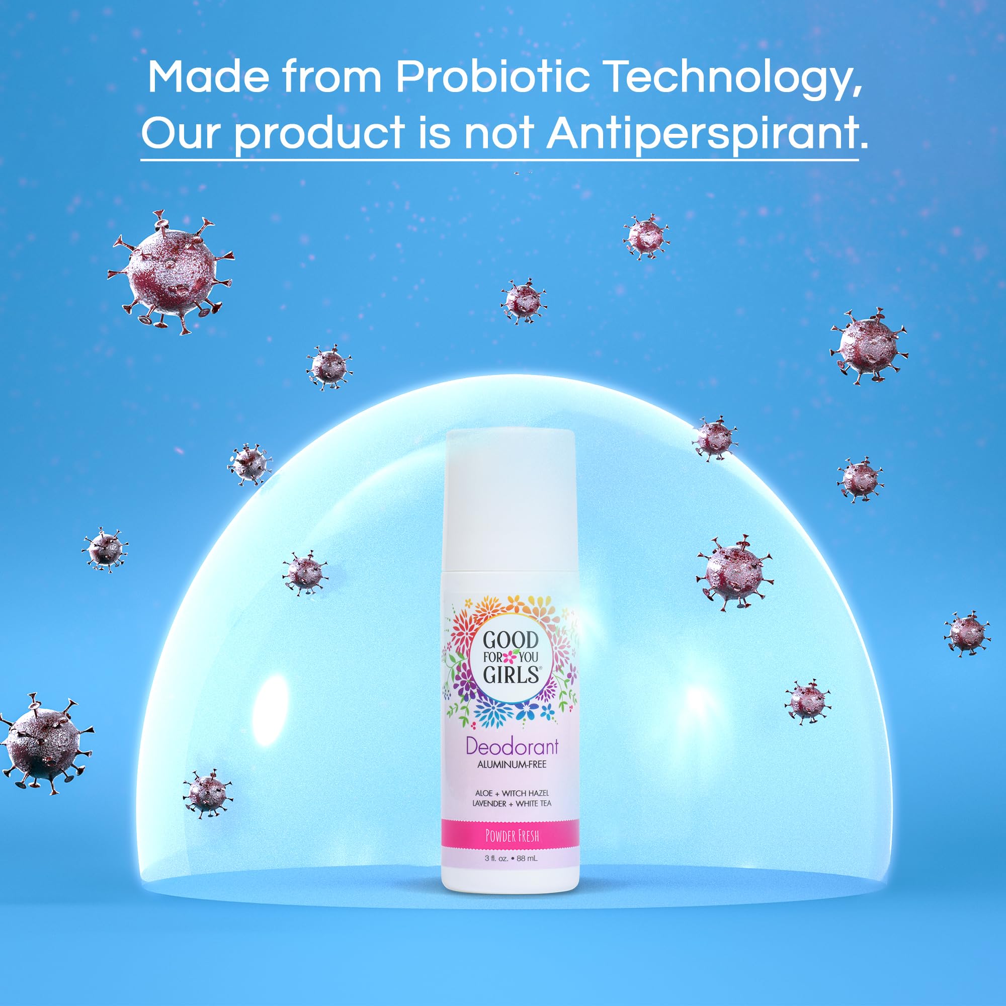 Uso en piel sensible Good For You Girls desodorante apto para niños y adolescentes