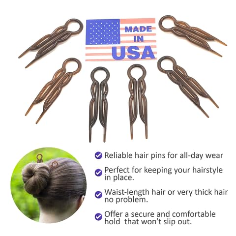 Good Hair Days airport-safe plastic pin for travel without metal alarms.