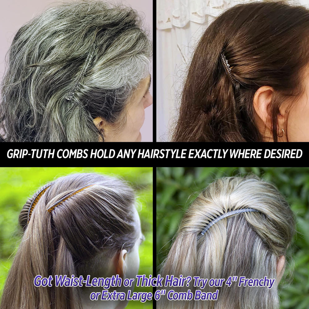 Good Hair Days Grip-Tuth offer secure hold with comfortable grip for daily wear.
