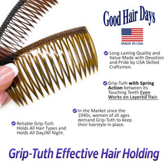 USA-made durable Grip-Tuth plastic delivers reliable, memory-based grip.