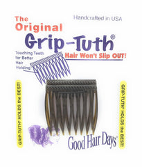Grip-Tuth teeth close-up showing gentle grip on hair by Good Hair Days