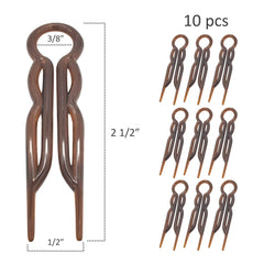 Good Hair Days U-shaped 2.5 inch hair pin secures an updo discreetly