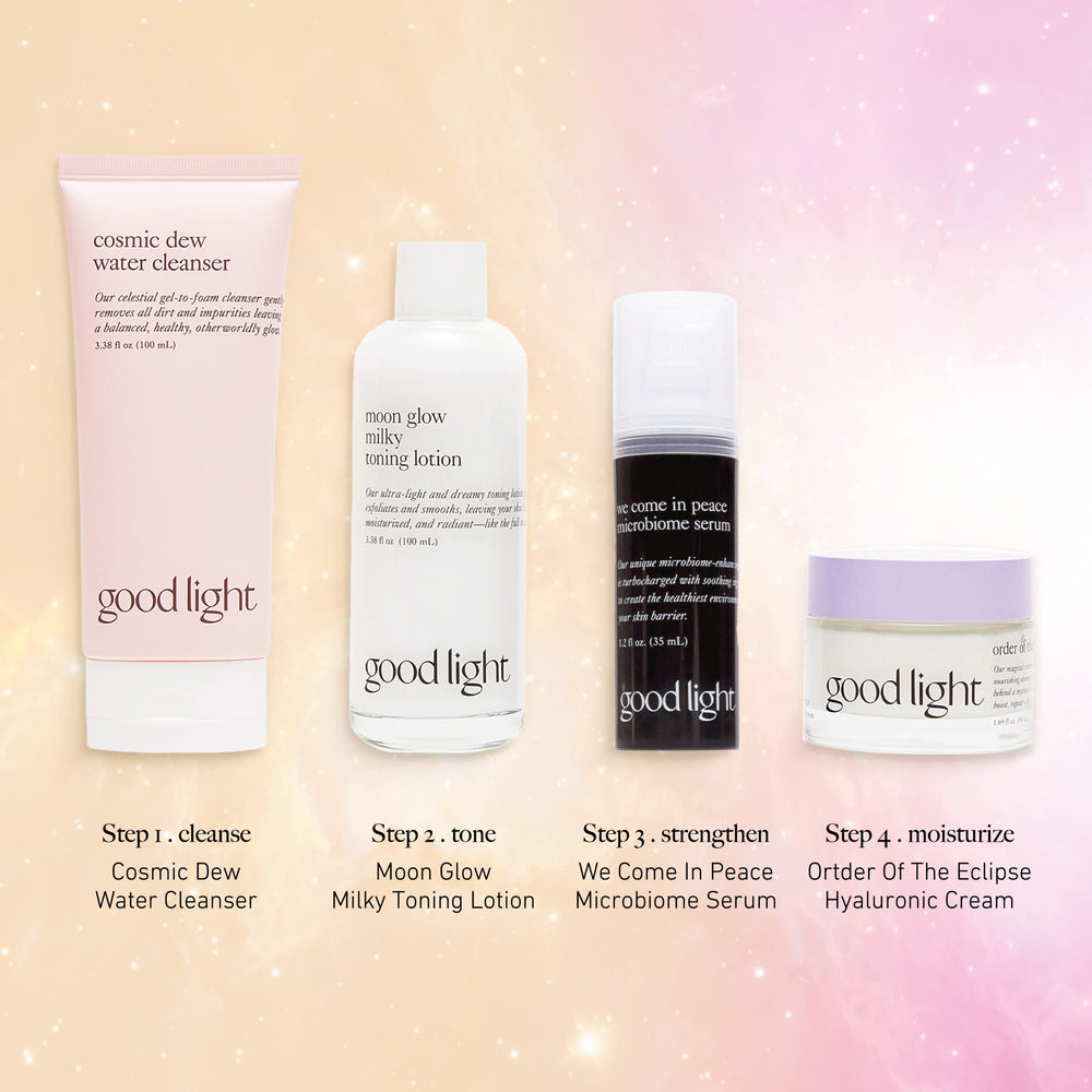 Vegan cruelty-free symbol on Moon Glow Toner packaging signals ethical skincare