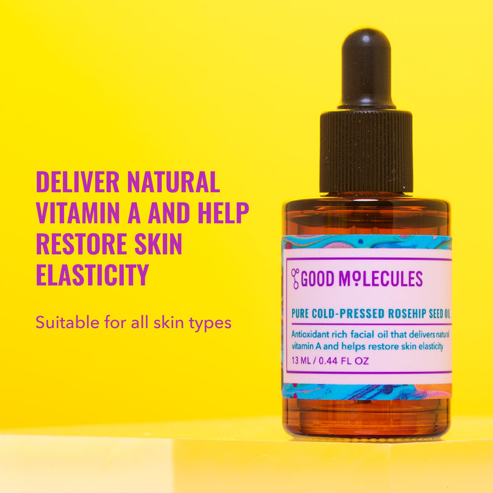 Good Molecules aceite rosa mosqueta dispensador, aplicación precisa para piel suave