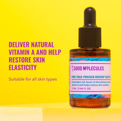 Good Molecules aceite rosa mosqueta dispensador, aplicación precisa para piel suave