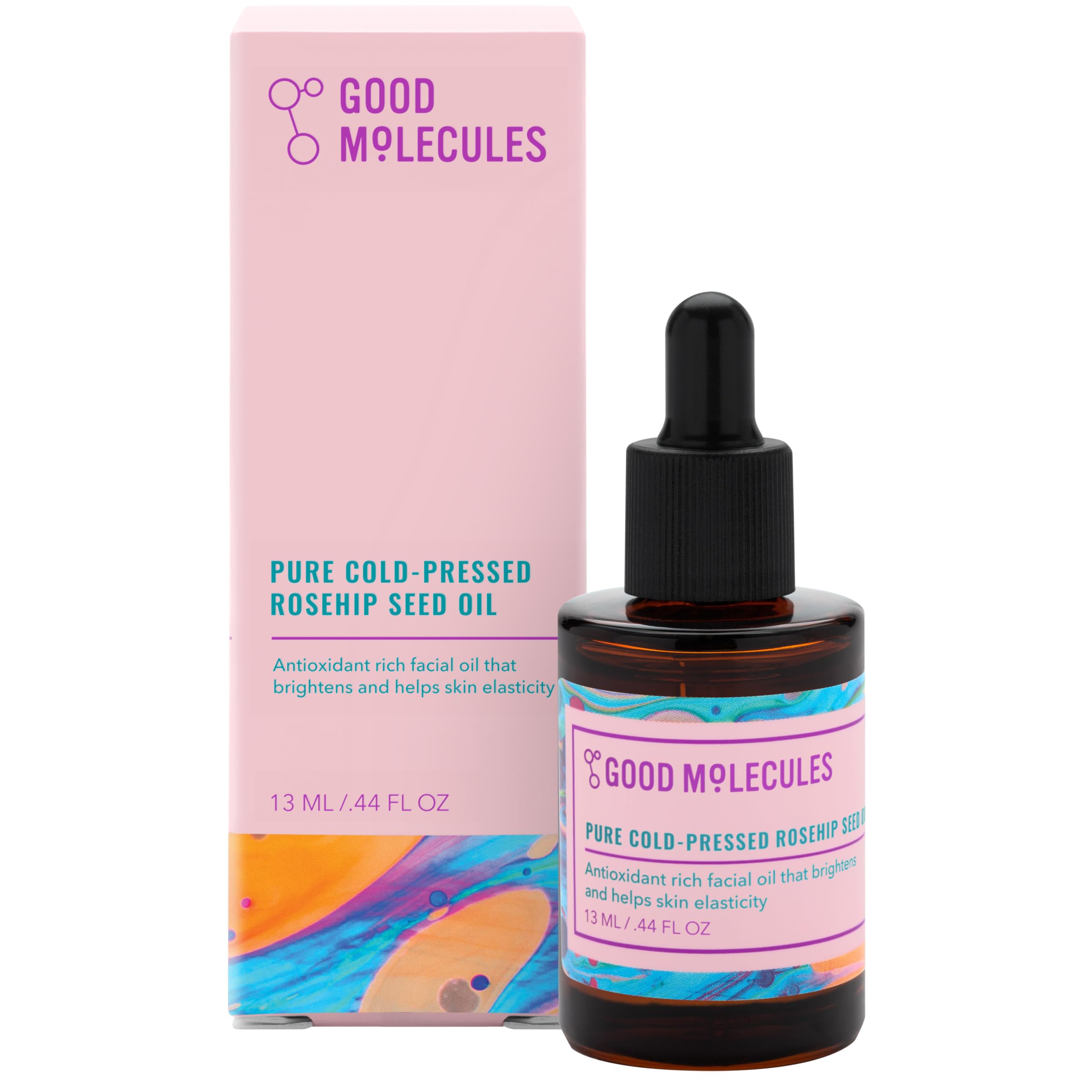 Good Molecules aceite rosa mosqueta prensado frio bote, hidratación ligera para la piel