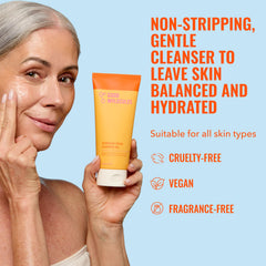 Good Molecules gel limpiador hidratante, extracto de pina, purifica suavemente.