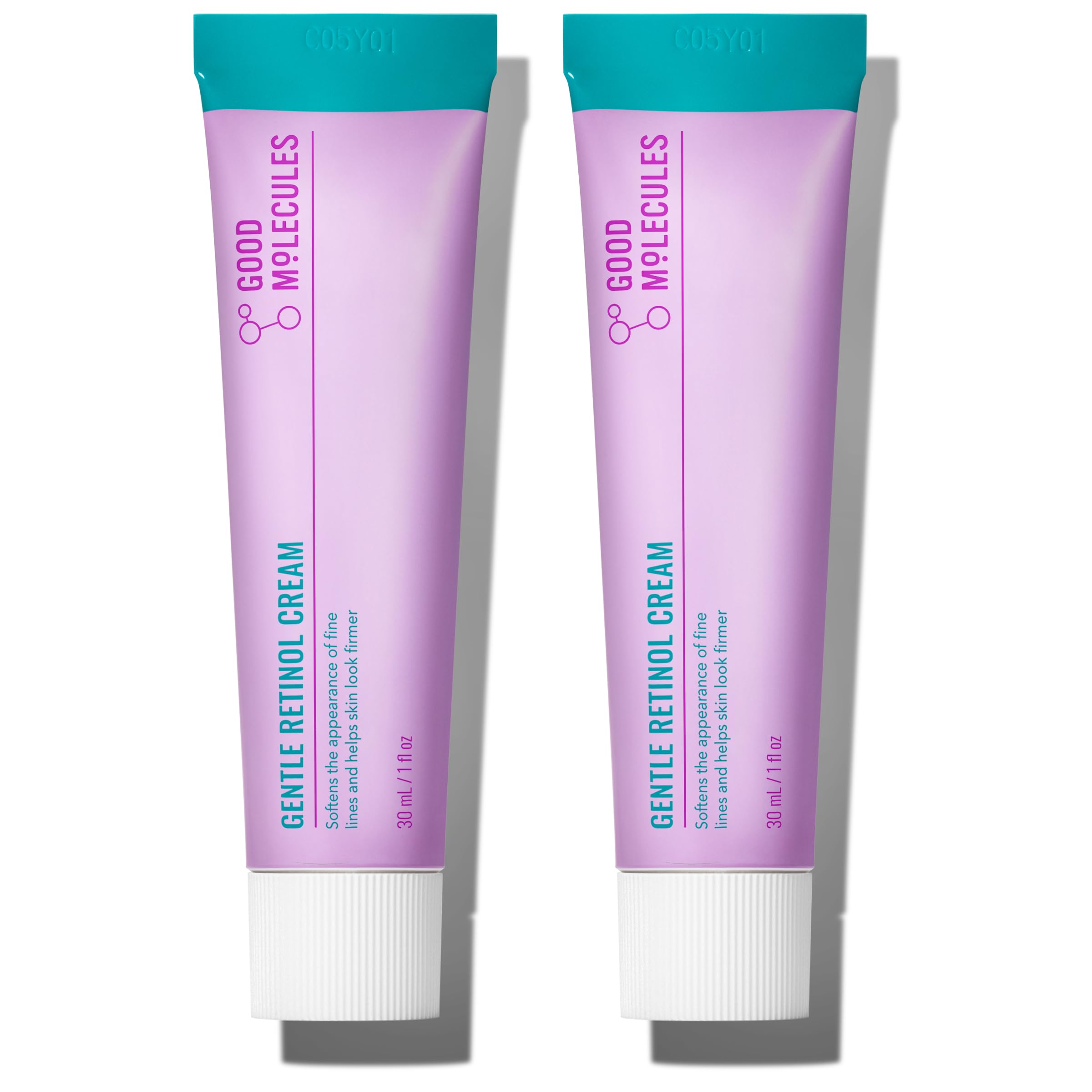 Good Molecules Gentle Retinol Cream frente al envase, ideal para rutina nocturna suave.