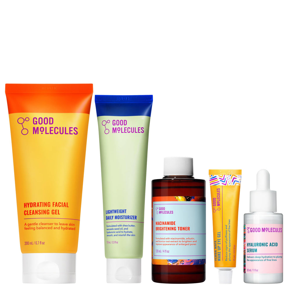Good Molecules Hydrating Facial Cleansing Gel cleanses gently to refresh skin.