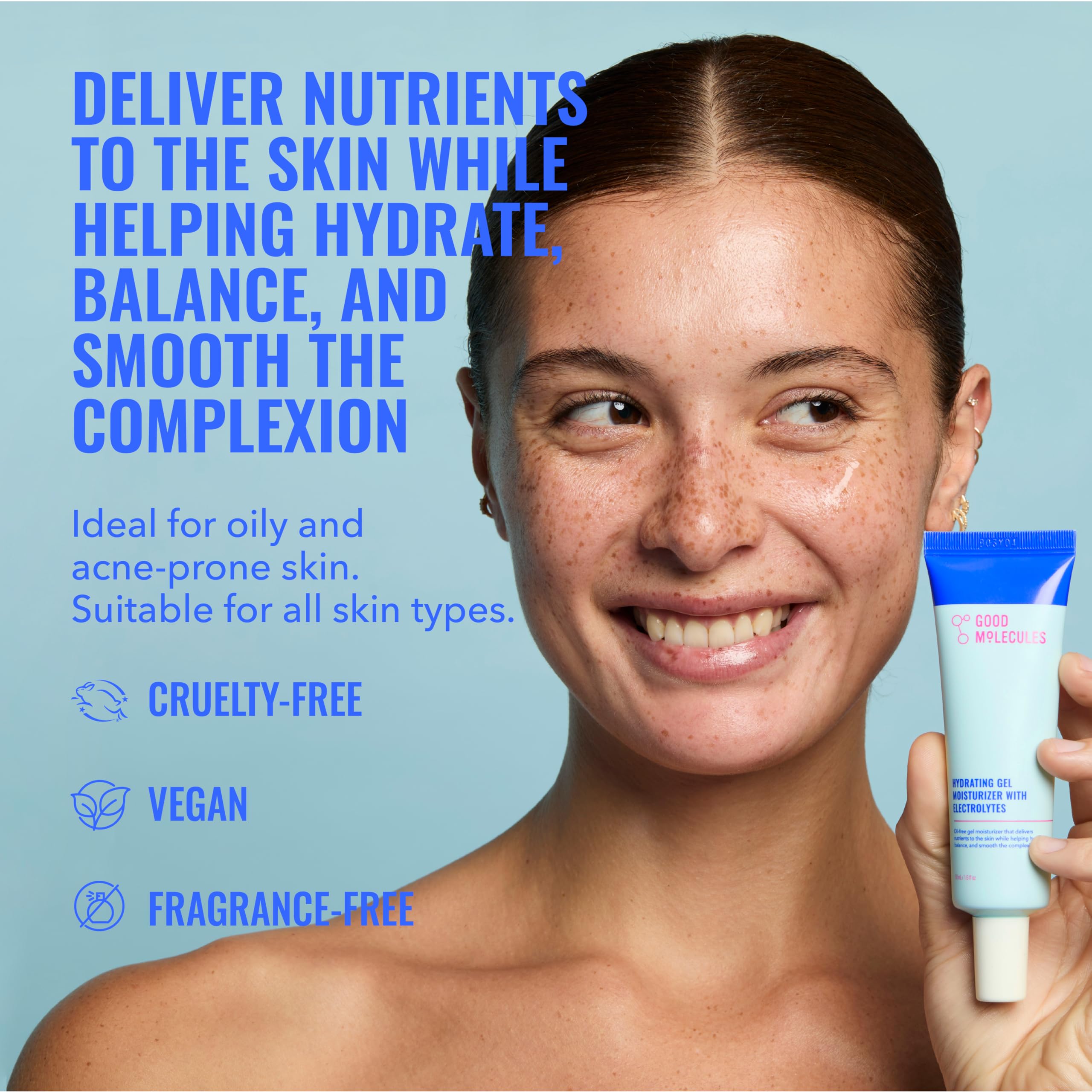 Texture-swirl shows fast absorption and non-greasy feel