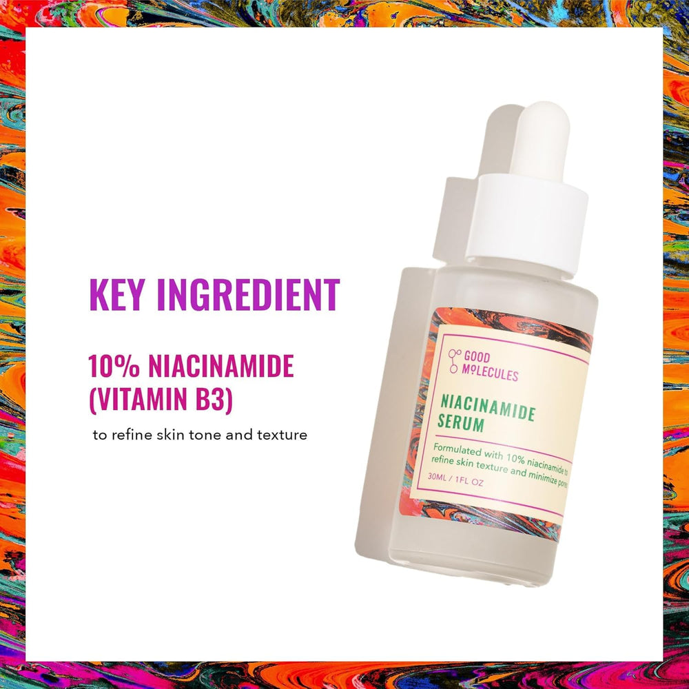 Good Molecules Niacinamide Serum Pack 2, dos frascos, textura ligera para piel grasa.