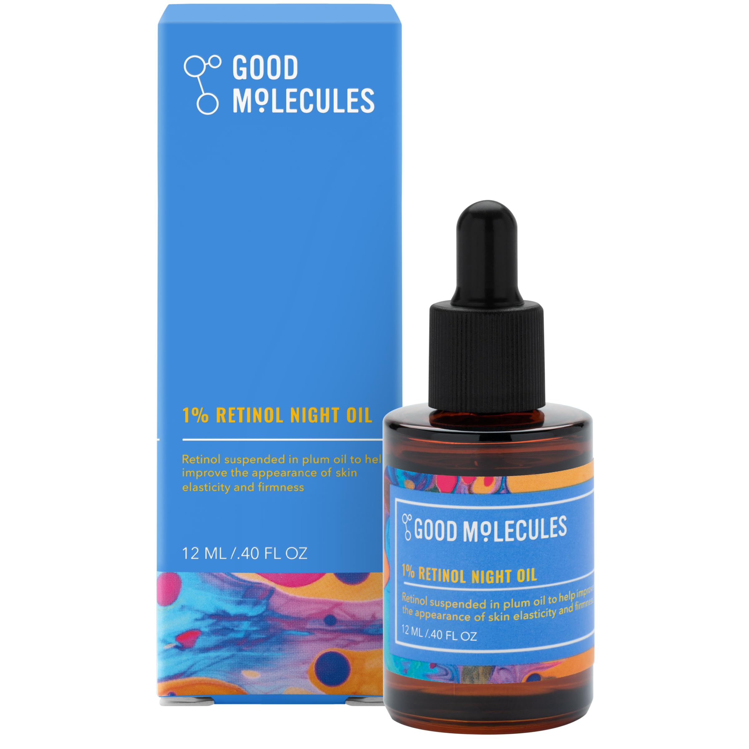 Good Molecules Retinol Night Oil: botella con dosificador para uso nocturno y piel más suave.