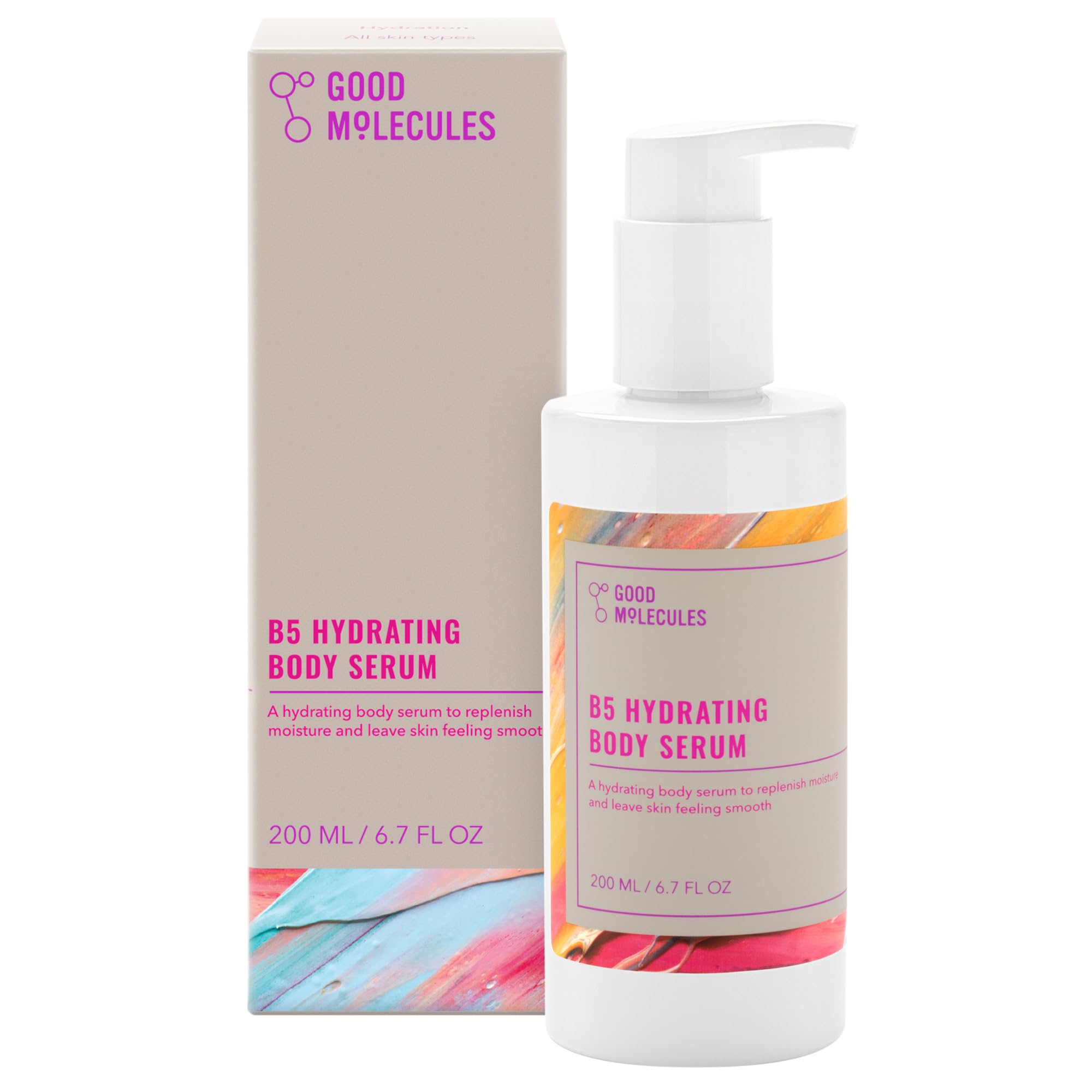Good Molecules suero corporal B5: aplicación suave para piel suave