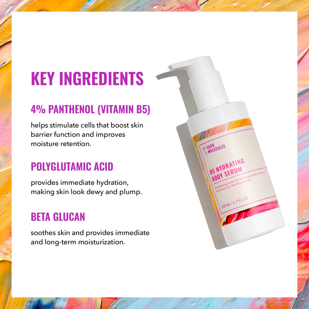 Good Molecules B5 hidrata con efecto duradero en piel seca