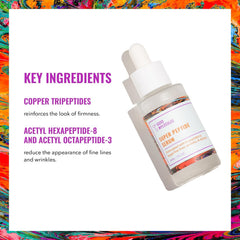 Good Molecules Super Peptide Serum Pack 2 label detail highlighting clean, vegan formula.