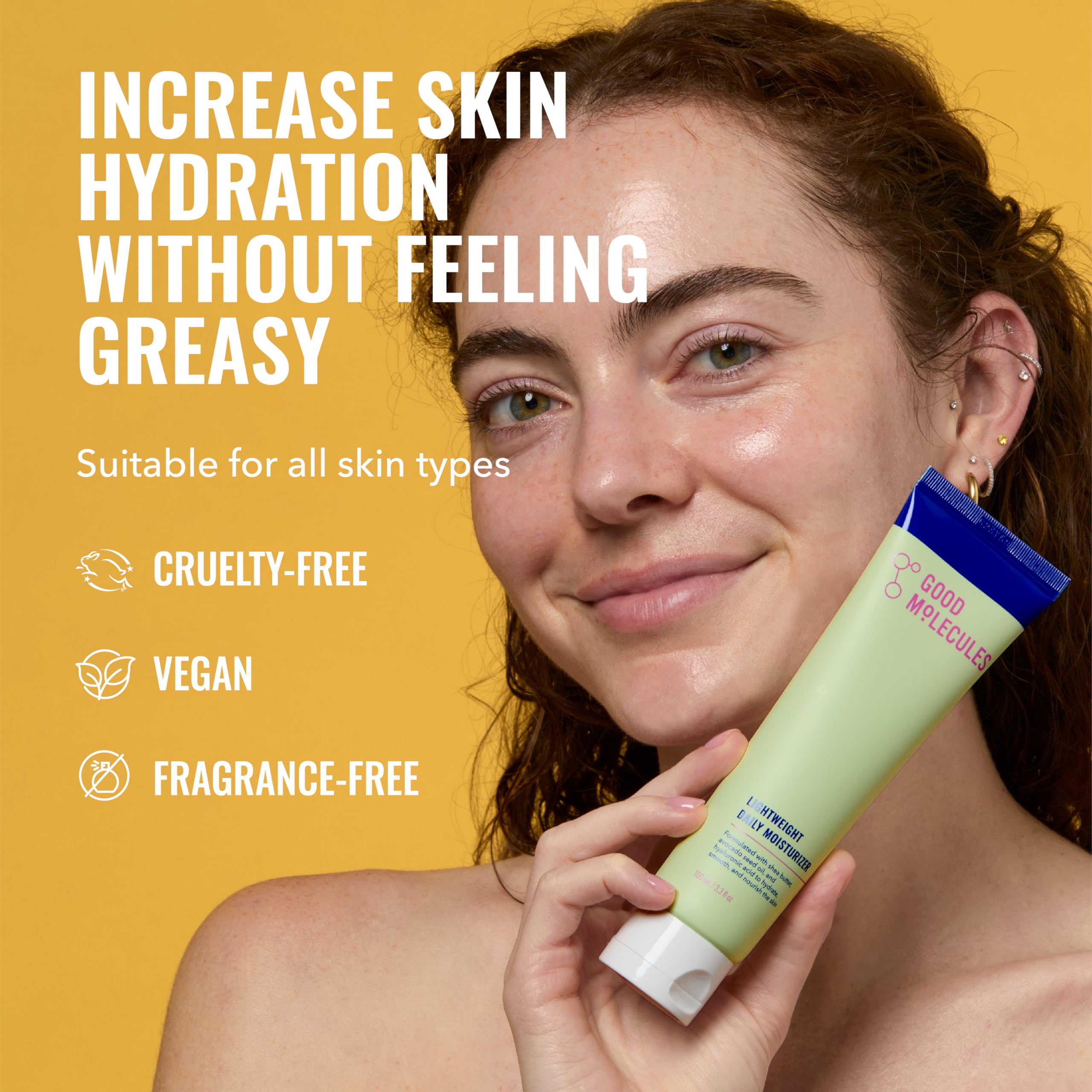 Textura ultra suave y ligera de Good Molecules sin sensación grasa
