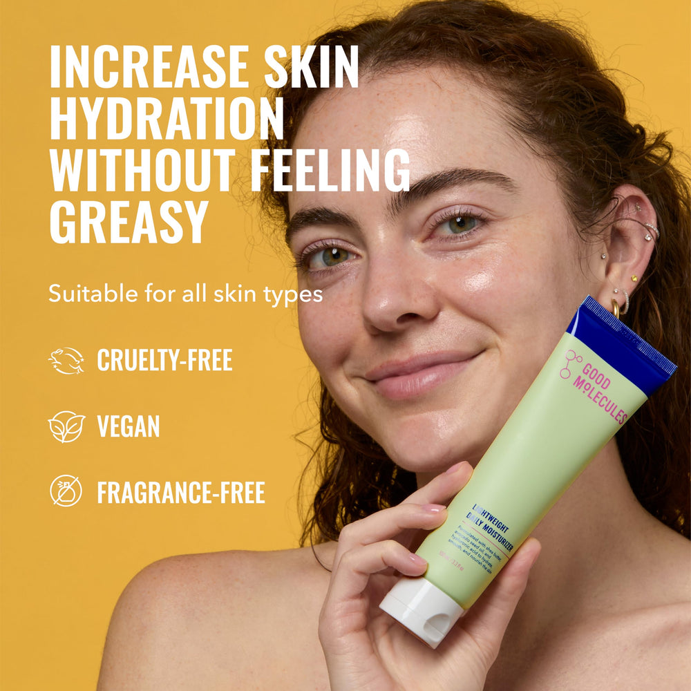 Textura ultra suave y ligera de Good Molecules sin sensación grasa