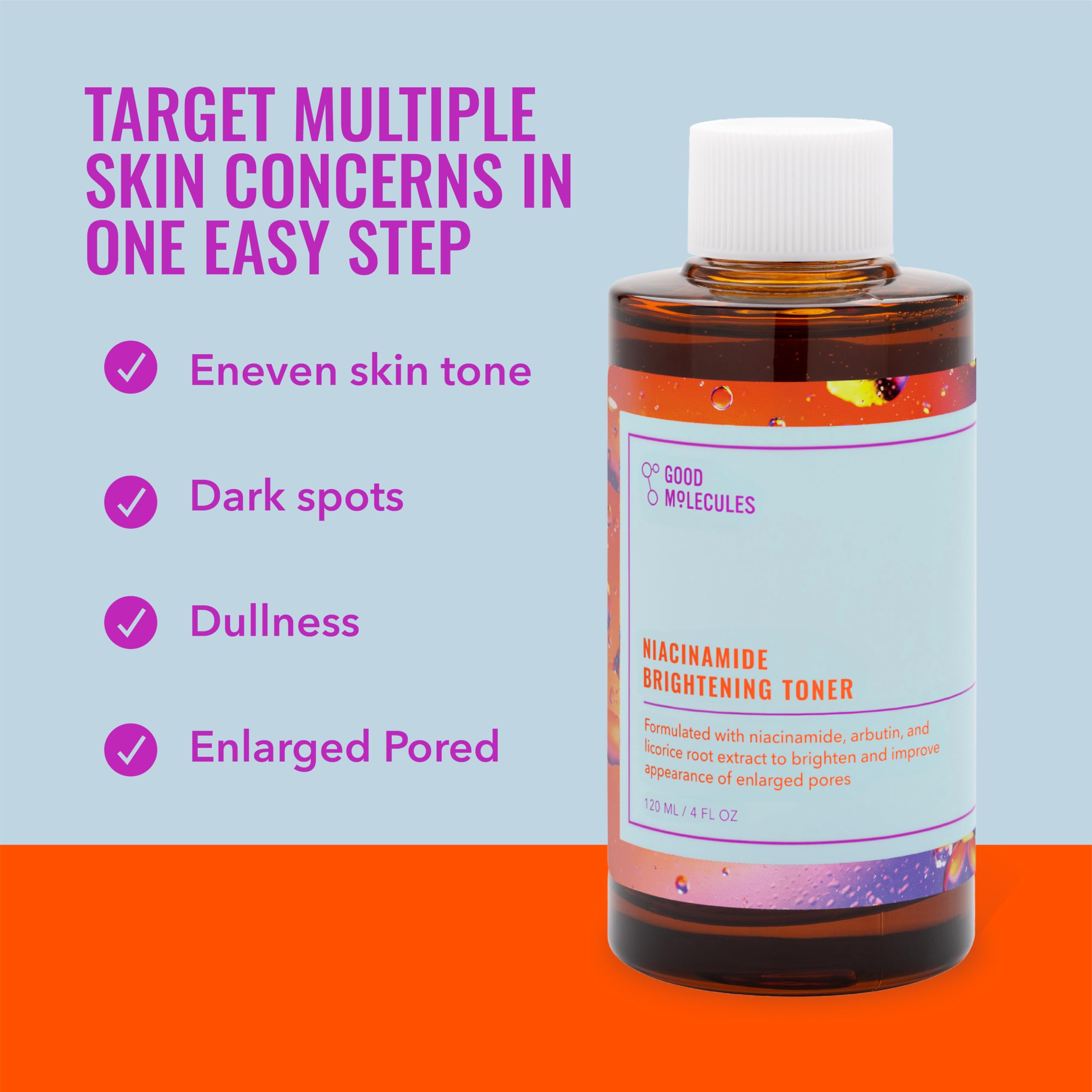 Good Molecules Tonico Niacinamida piel tonificada y luminosa