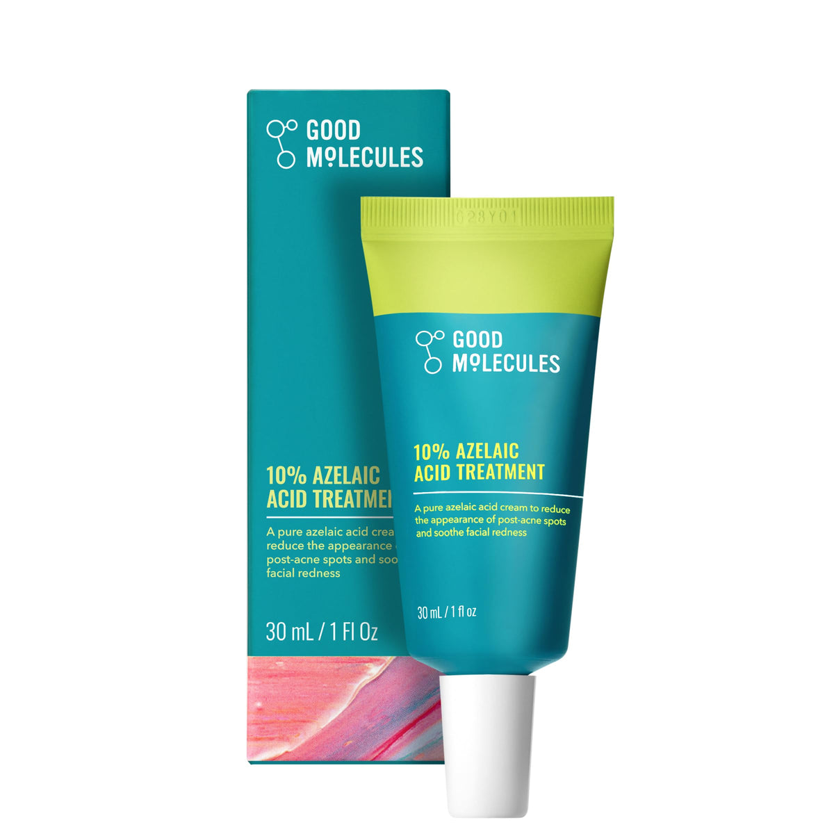Good Molecules frasco del tratamiento azelaico al 10% para rostro, tono más uniforme.
