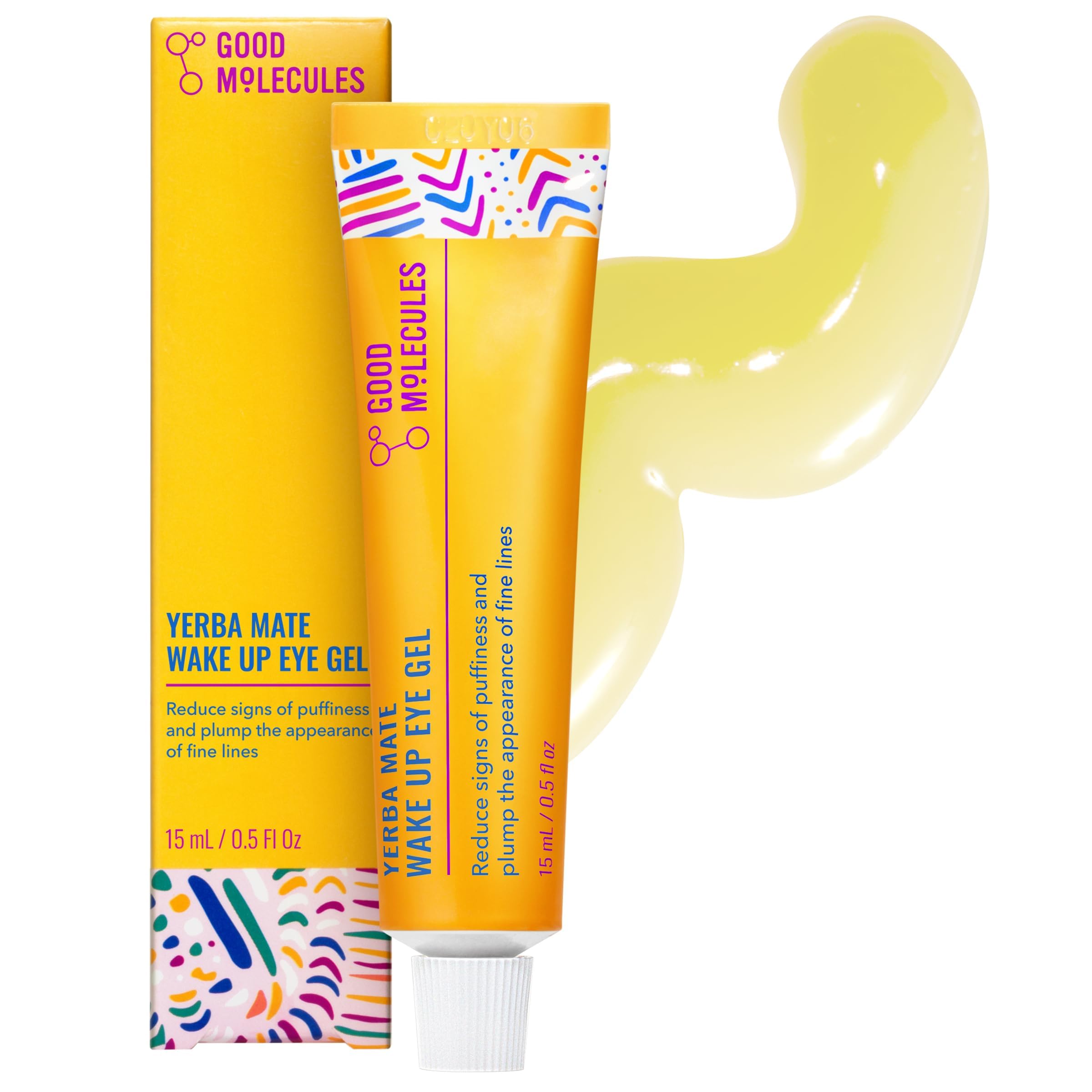 Good Molecules Yerba Mate Wake Up Eye Gel tube ready for hydrating eye care.