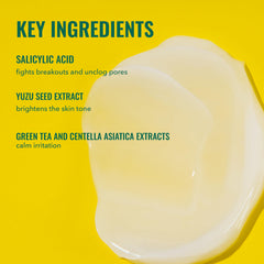 Aplicación de Good Molecules Yuzu Blemish Gel Cream por la mañana para piel fresca