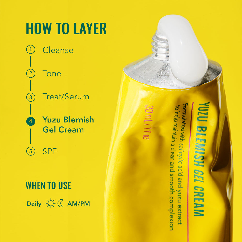 Ingredientes clave de Good Molecules Yuzu Blemish Gel Cream: Yuzu y BHA