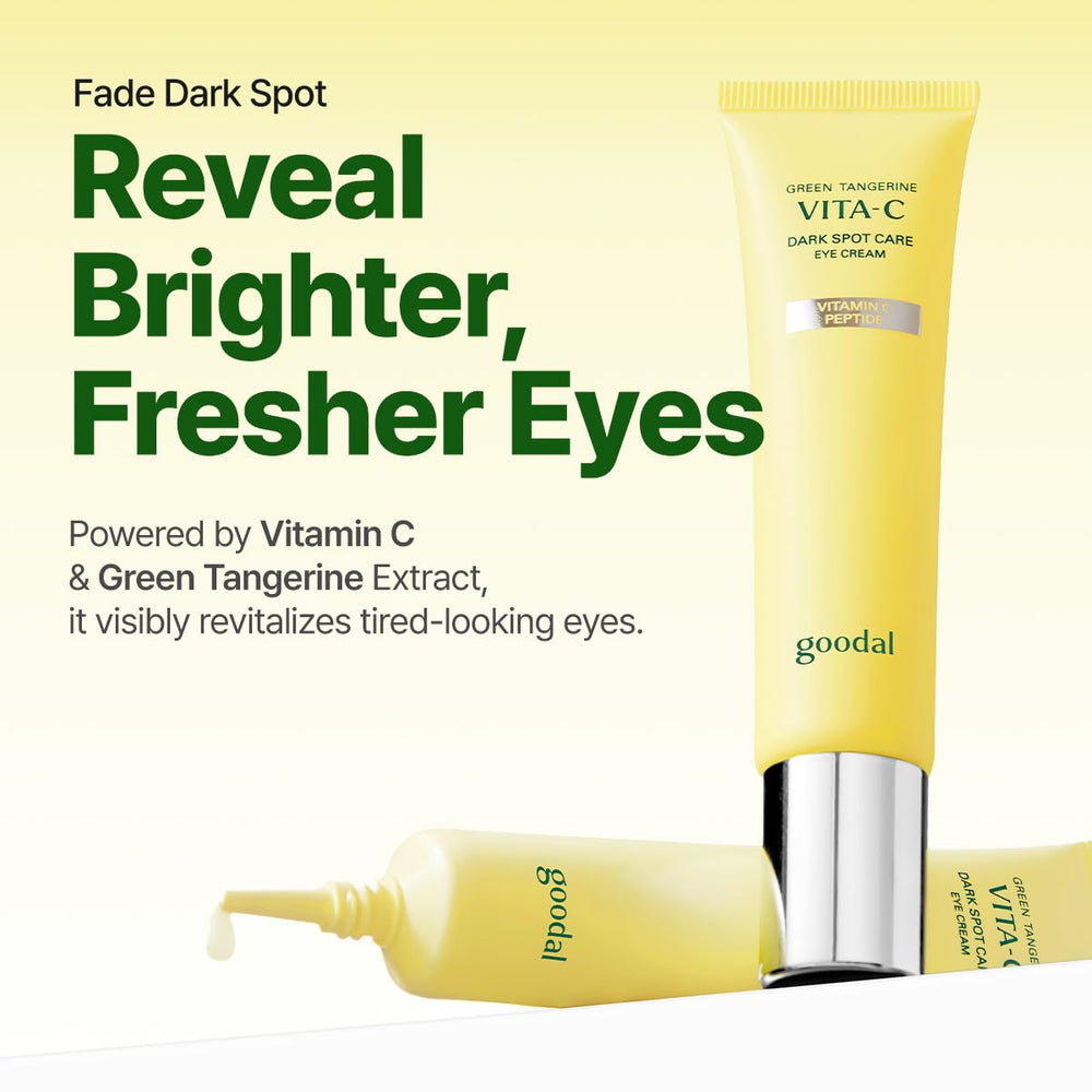 GOODAL crema de ojos vitamina C mandarina verde aporta iluminación suave.