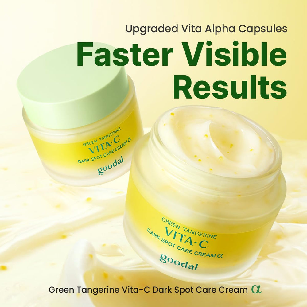 GOODAL crema vitamina C mandarina verde - textura cremosa que se funde en la piel