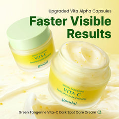 GOODAL crema vitamina C mandarina verde - textura cremosa que se funde en la piel