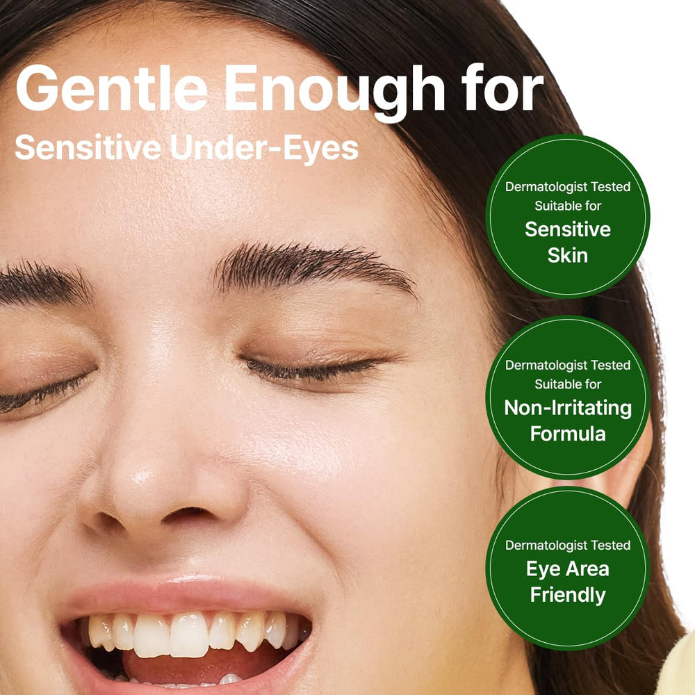 GOODAL Green Tangerine Eye Patches Alpha result shot hints refreshed under-eye appearance.