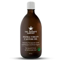 GoodBye Company USDA Organic Cold-Pressed Castor Oil — 16.9 oz Amber Glass, Hexane-Free, Food Grade for Hair, Skin, Lashes & Digestive