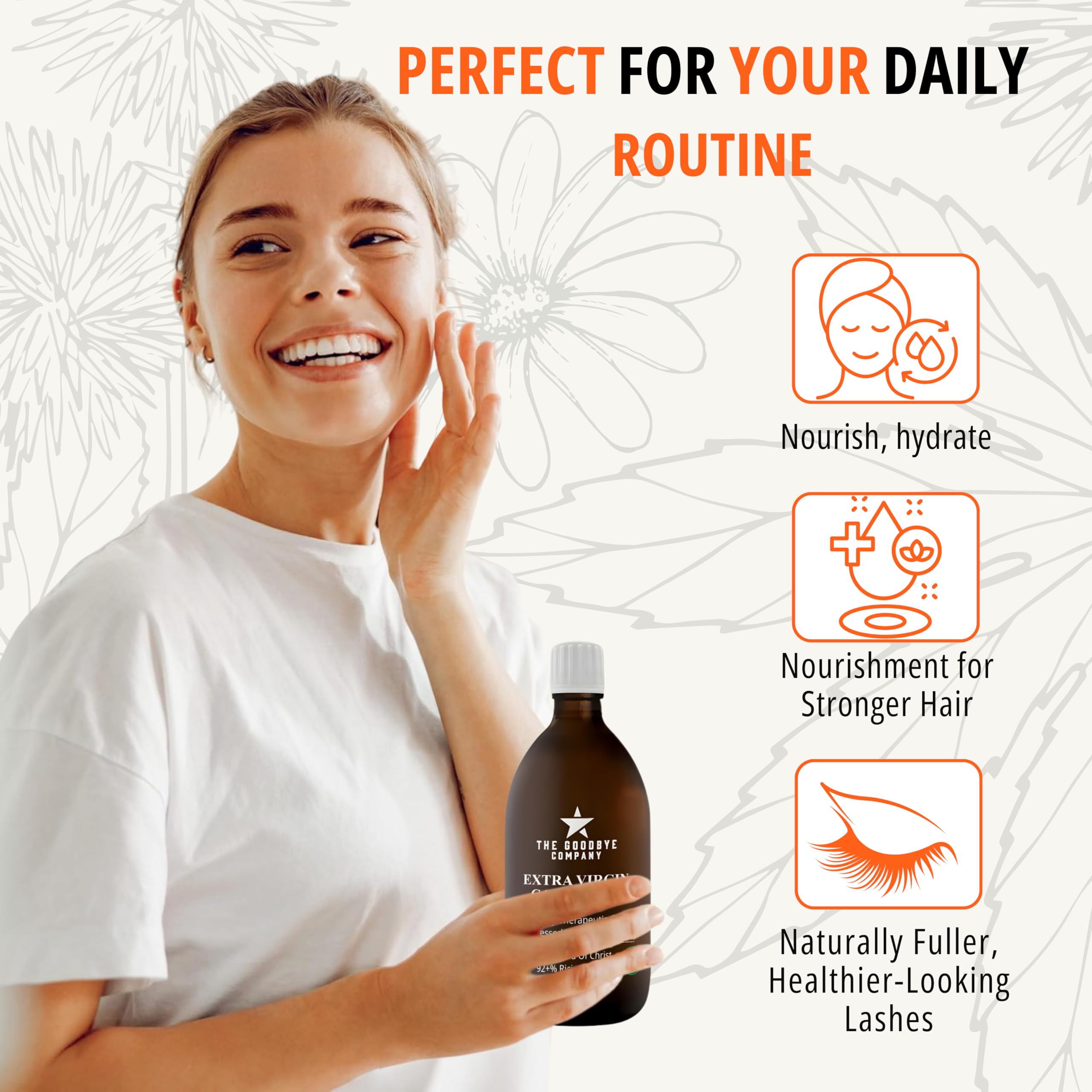 Goodbye castor oil skin hydration with a light feel.