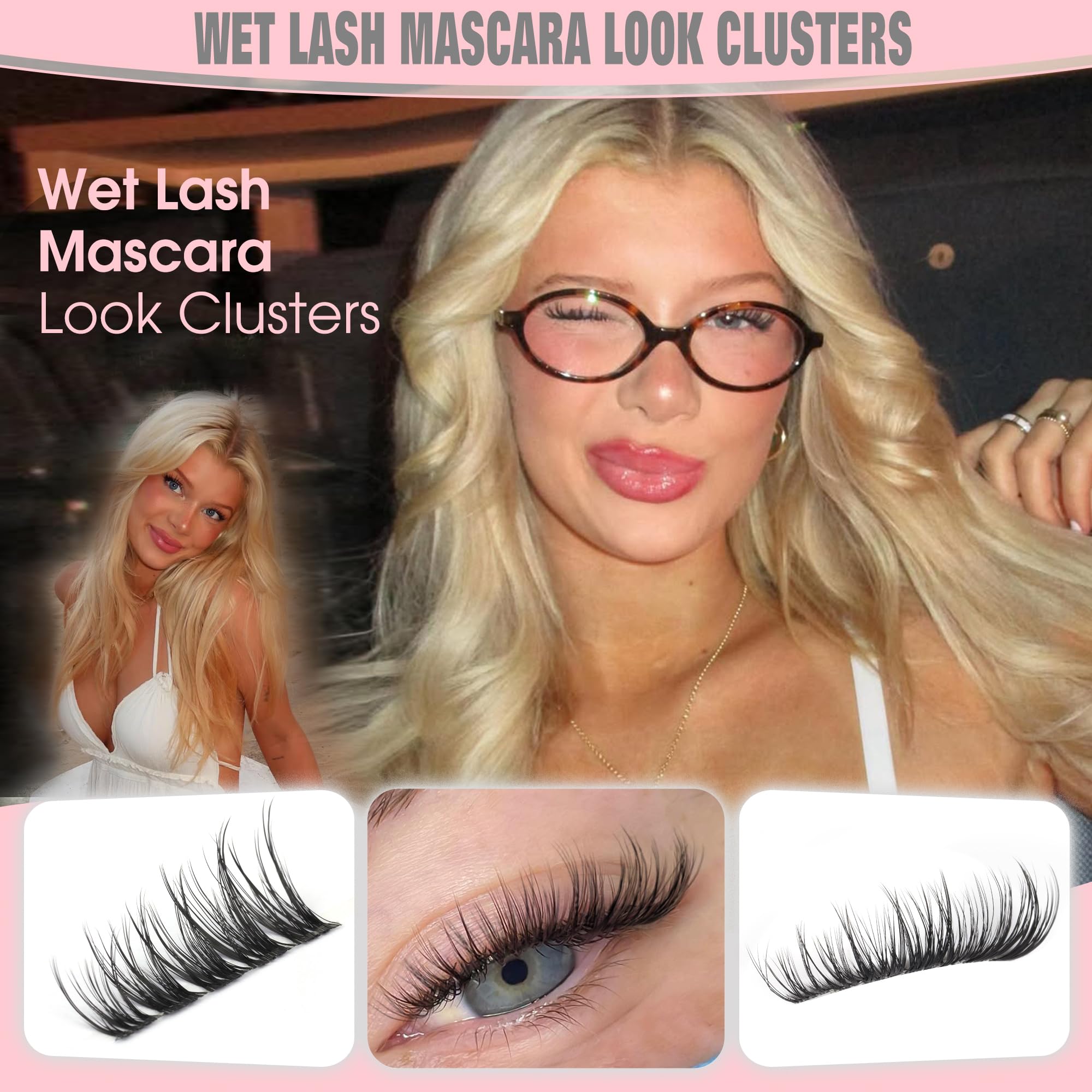 Goddvenus feather-light lash clusters provide a comfortable, barely-there feel.