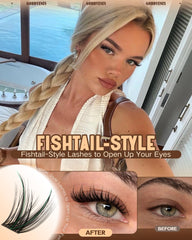 Goddvenus wispy lash clusters 16mm deliver a glamorous, lifted look.