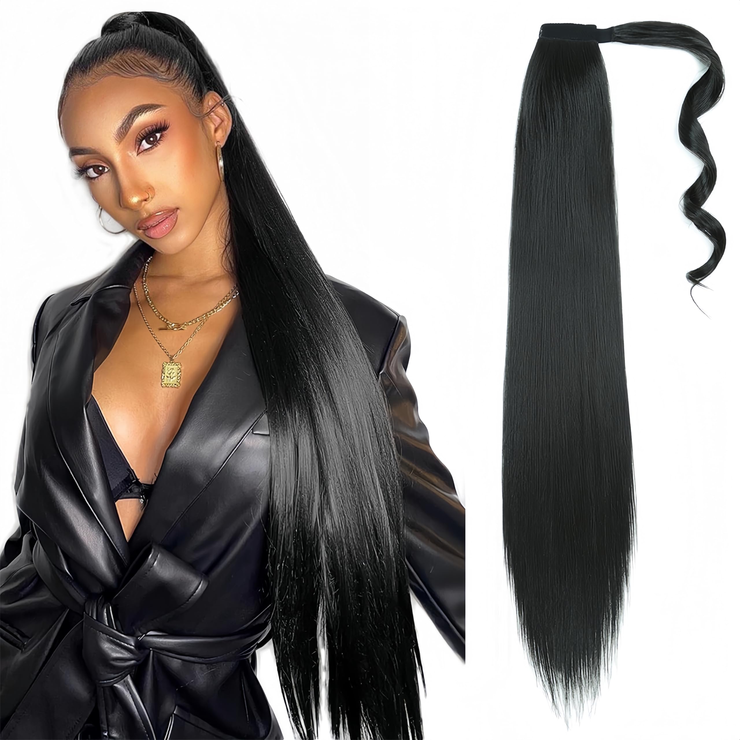 Goodear invisible-sleeve ponytail blends with real hair for daily wear