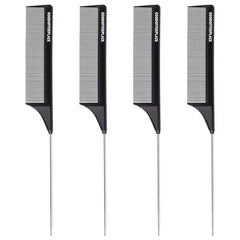 Goodofferplace rat tail comb set for precise parting and braiding