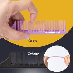 Goodofferplace rat-tail comb pink side view showing color-coordinated design