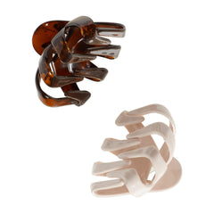 GOODY Clip grande en tonos neutros para looks diarios y pulidos