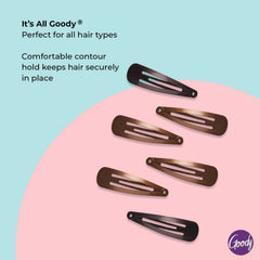 Goody contour hair clip provides comfortable hold for all hair types
