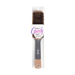 Goody Detangle It boar bristle brush gliding through hair for gentle detangling and shine