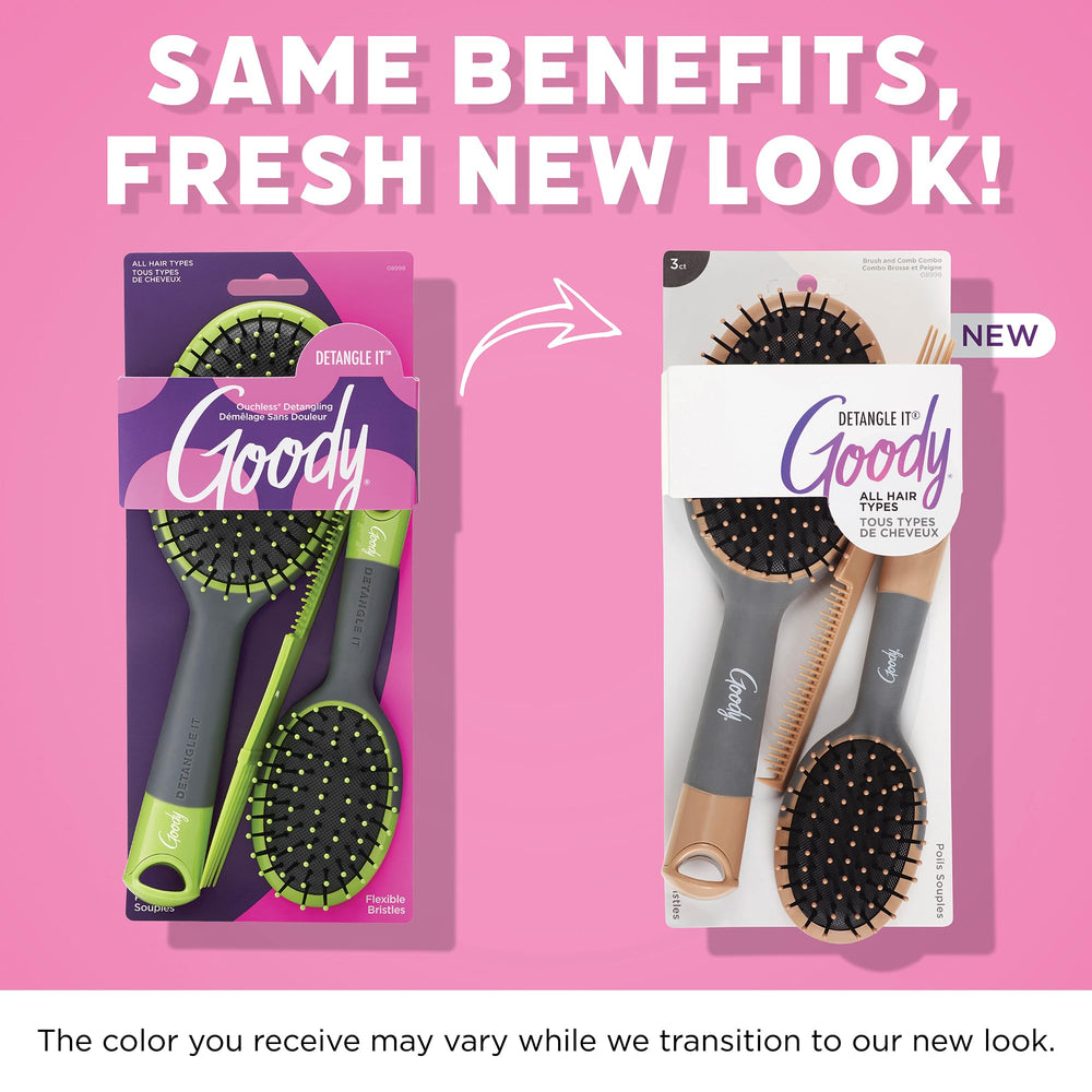GOODY Detangle It detangling comb for painless brushing on knot-prone mornings